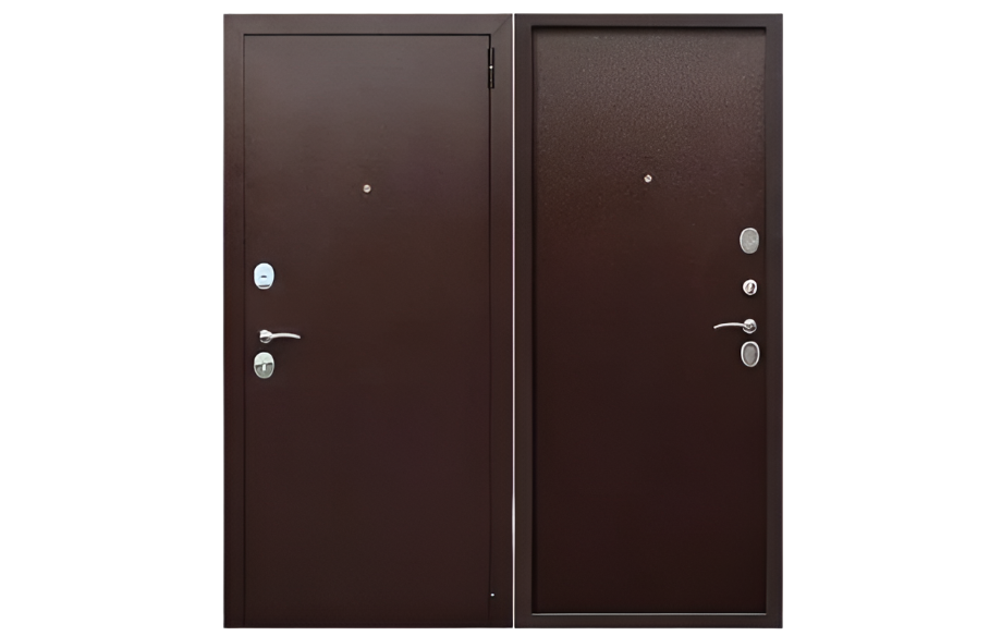 Дверь ТИТАН-1900/860/ R  Мет/Мет Антик Медь